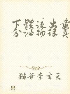 下体流出黄绿色分泌物很臭