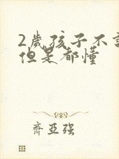 2岁孩子不说话但是都懂