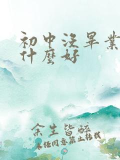 初中没毕业去学什么好