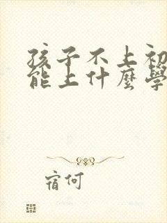 孩子不上初中还能上什么学校