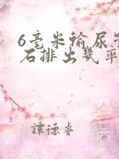 6毫米输尿管结石排出几率