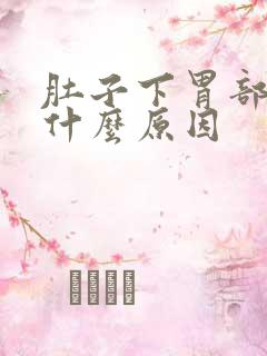 肚子下胃部疼痛什么原因