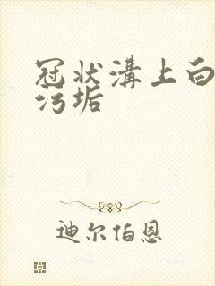 冠状沟上白色的污垢