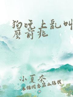 狗晚上乱叫是什么前兆