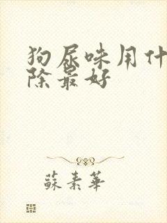 狗尿味用什么去除最好