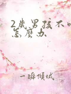 2岁男孩不吃饭怎么办