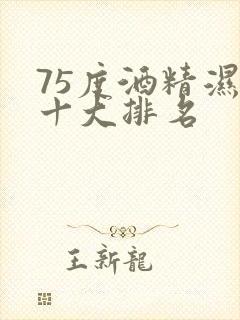 75度酒精湿巾十大排名