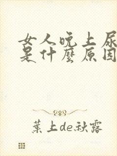 女人晚上尿频繁是什么原因