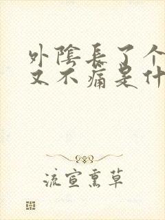 外阴长了个硬包又不痛是什么原因