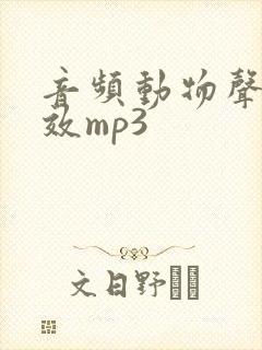 音频动物声音音效mp3