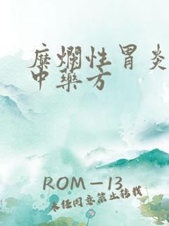 糜烂性胃炎养胃中药方