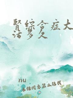 肾综合症大概能活多久