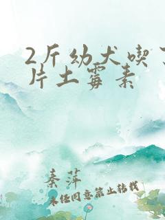 2斤幼犬吃了一片土霉素