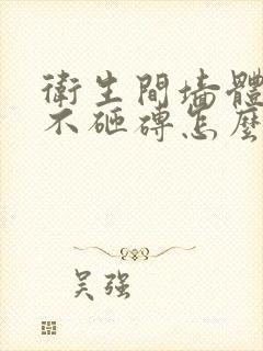 卫生间墙体漏水不砸砖怎么处理