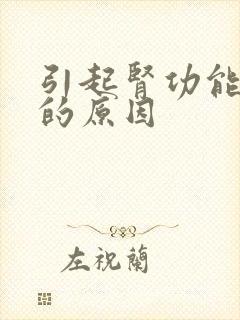 引起肾功能哀竭的原因