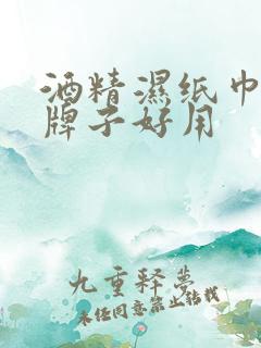 酒精湿纸巾哪个牌子好用