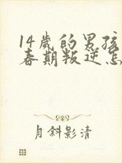 14岁的男孩青春期叛逆怎么办