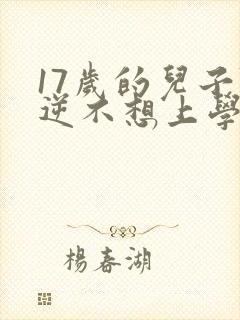 17岁的儿子叛逆不想上学该怎么开导