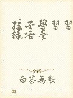 孩子学习习惯怎样培养