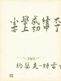 小学成绩不好 要上初中了如何补救