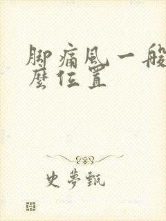 脚痛风一般在什么位置