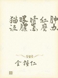 猫眼睛红肿发炎流脓怎么办