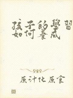 孩子的学习习惯如何养成