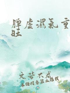 脾虚湿气重肝火旺