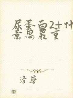 尿蛋白2+什么意思严重