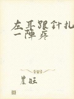 左耳跟针扎一阵一阵疼