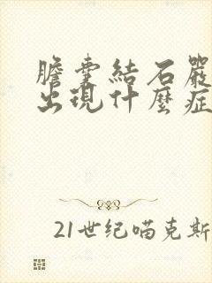 胆囊结石严重会出现什么症状