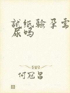 试纸验孕需要晨尿吗