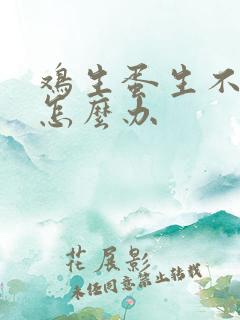 鸡生蛋生不下来怎么办