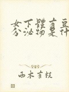 女下体有豆腐渣分泌物是什么原因造成的