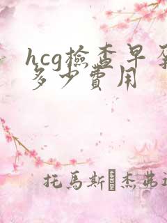 hcg检查早孕多少费用