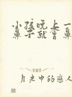 小孩晚上一睡觉鼻子就会鼻塞堵住