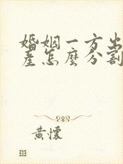 婚姻一方出轨财产怎么分割 新婚姻法