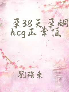 孕38天孕酮和hcg正常值
