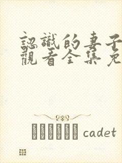 认识的妻子在线观看全集免费播放