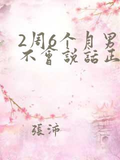 2周6个月男宝不会说话正常吗