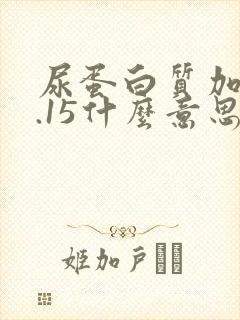 尿蛋白质加减0.15什么意思