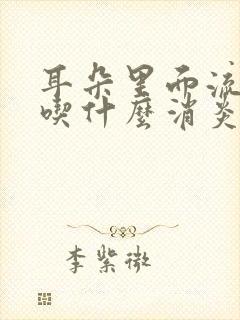 耳朵里面流脓水吃什么消炎药