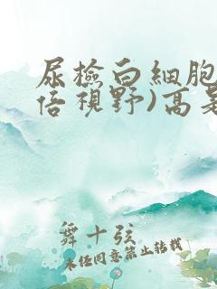 尿检白细胞(高倍视野)高是怎么回事