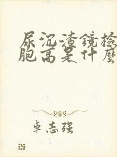 尿沉渣镜检白细胞高是什么原因