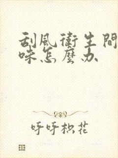 刮风卫生间反臭味怎么办