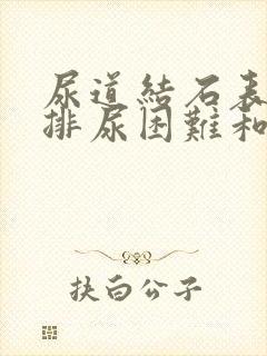 尿道结石表现为排尿困难和排尿终末疼痛