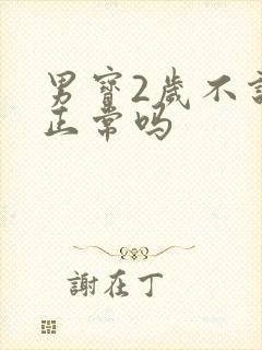 男宝2岁不说话正常吗