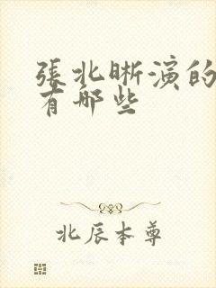 张北晰演的短剧有哪些