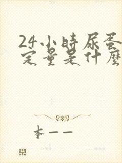 24小时尿蛋白定量是什么检查