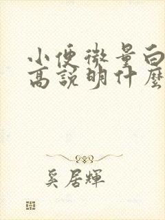 小便微量白蛋白高说明什么问题